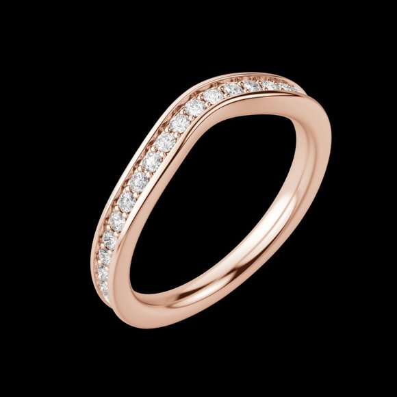 Iris Bold Wedding Band - Picture 6 of 9